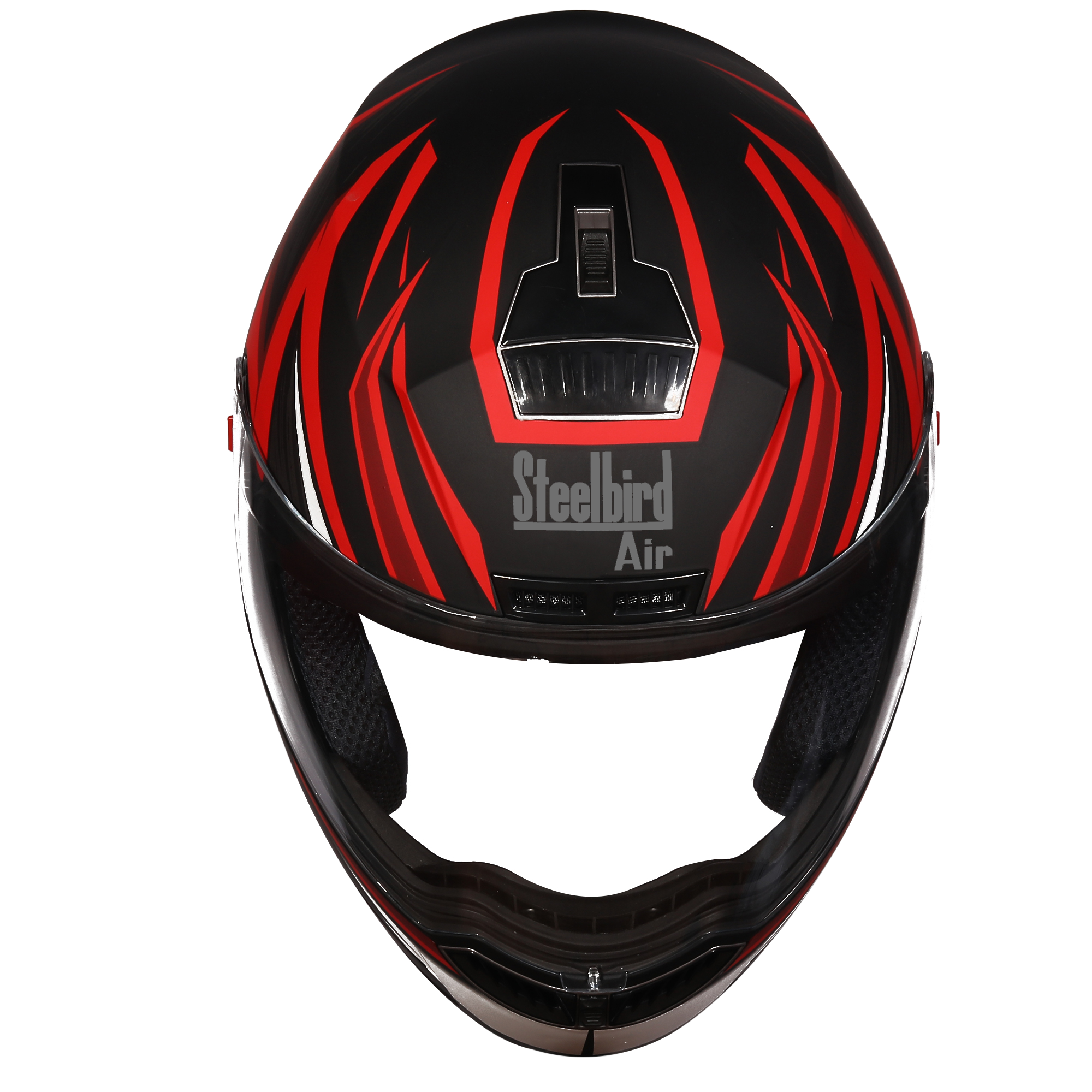 SBA-1 THRYL Mat Black With Red ( Fitted With Clear Visor Extra Gold Night Vision Visor Free)